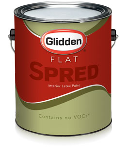 Glidden® Spred® flat interior paint