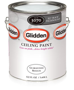 Glidden EZ Track® ceiling paint for new or property management and maintenance paint jobs
