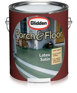 Glidden Porch&amp;Floor Latex Satin:  low-maintenance paint