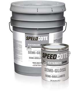 Speed-Cote semi-gloss contractor paint, a great maintenance paint